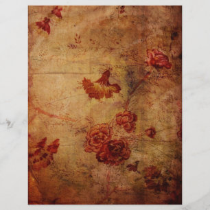 Grunge Red Carnation Wallpaper Patternbuch P