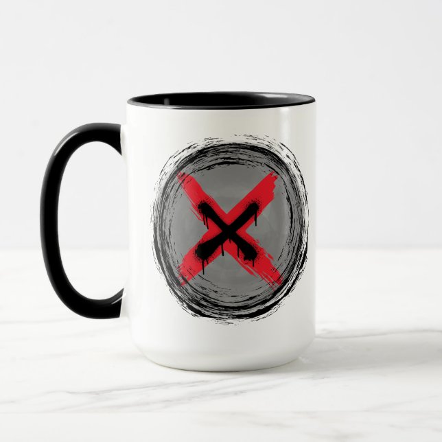 Grunge Red Xpression Tasse (Links)
