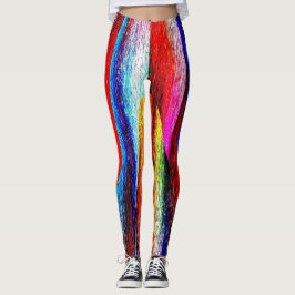 Grunge-Regenbogen-Leggings Leggings