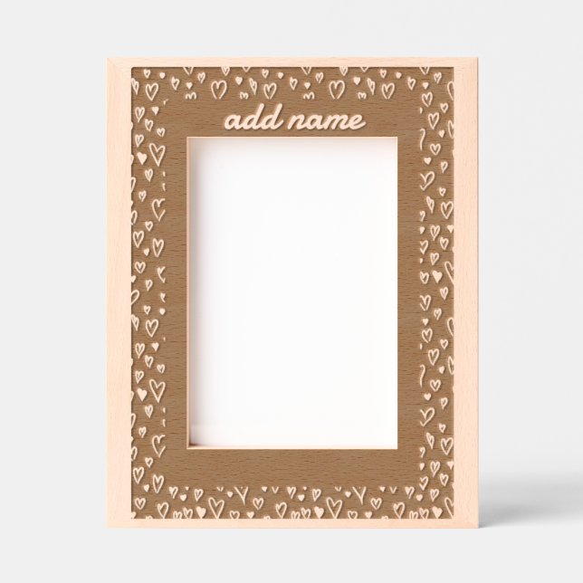 Grunge Romantic Hearts Bordure cadre (Recto)