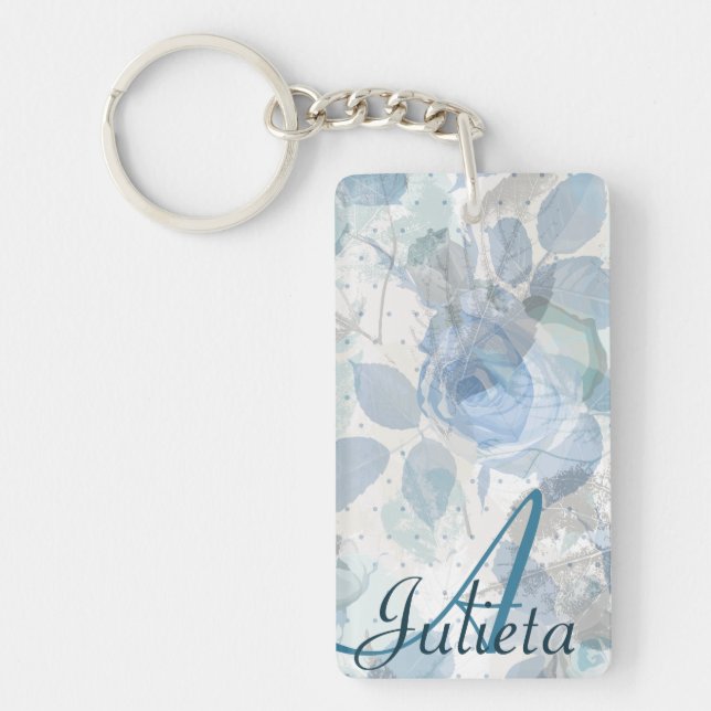 Grunge Rose bleu Monogram (Devant)