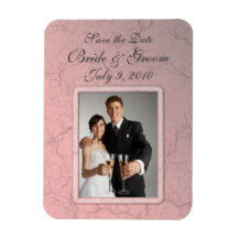 Grunge rose Enregistrer la date Premium Magnet