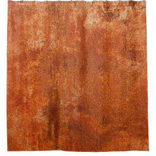 Grunge rostete Metallstruktur. rostfreie Korrosion Duschvorhang
