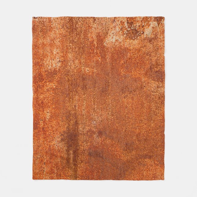 Grunge rostete Metallstruktur. rostfreie Korrosion Fleecedecke (Vorderseite)