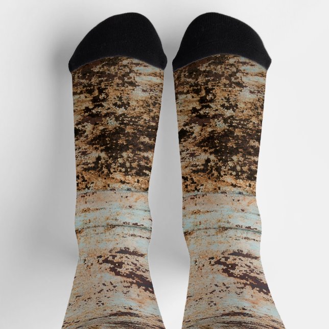 Grunge Roststruktur Socken (Oben)