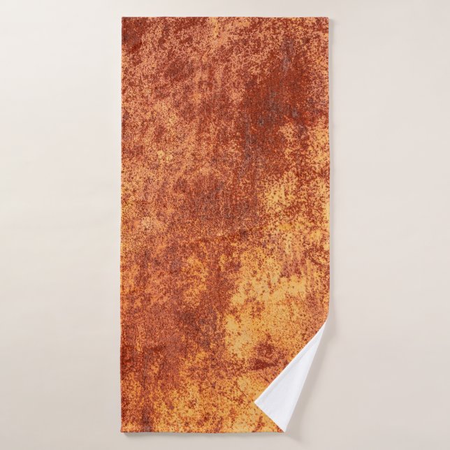 Grunge rouillé texture métallique, rouille et fini (Serviette de bain)