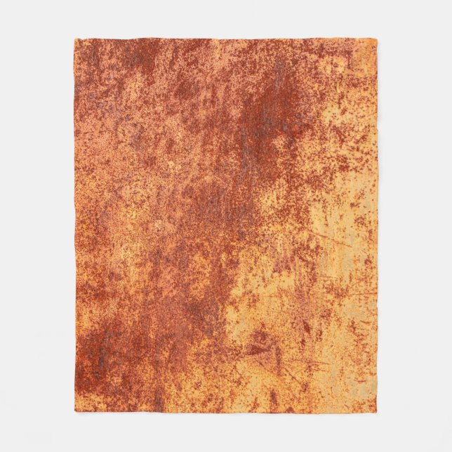 Grunge ruste Metallstruktur, Rost und oxidiert met Fleecedecke (Vorderseite)
