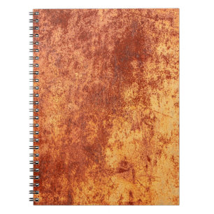 Grunge ruste Metallstruktur, Rost und oxidiert met Notizblock
