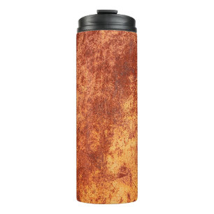 Grunge ruste Metallstruktur, Rost und oxidiert met Thermosbecher