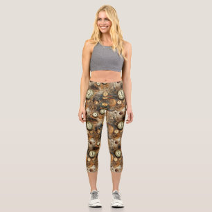 Grunge Rustikale Dampfsperre (10) Capri Leggings