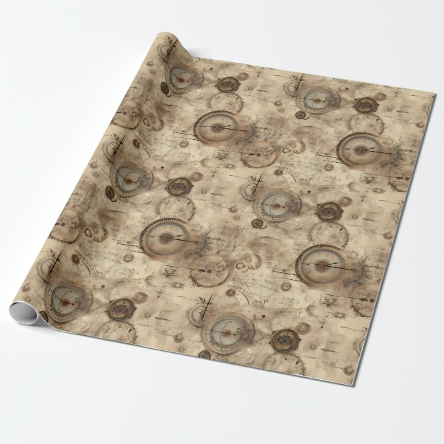 Grunge Rustikale Dampfsperre (11) Geschenkpapier (Ungerollt)