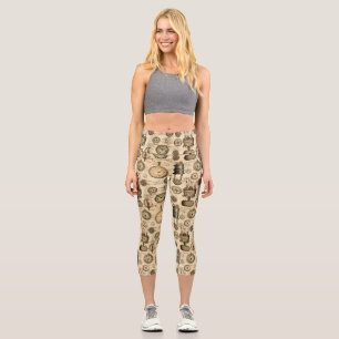 Grunge Rustikale Dampfsperre (14) Capri Leggings