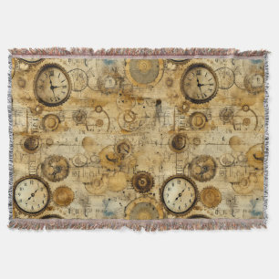 Grunge Rustikale Steampunkuhr (5) Decke