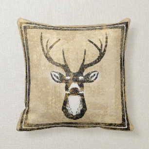 Grunge-Sand-Camouflage-Dollar-Rotwild-Kissen Kissen