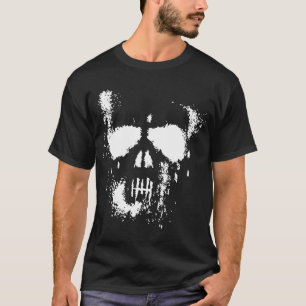 Grunge-Schädel-(dunkler) T - Shirt