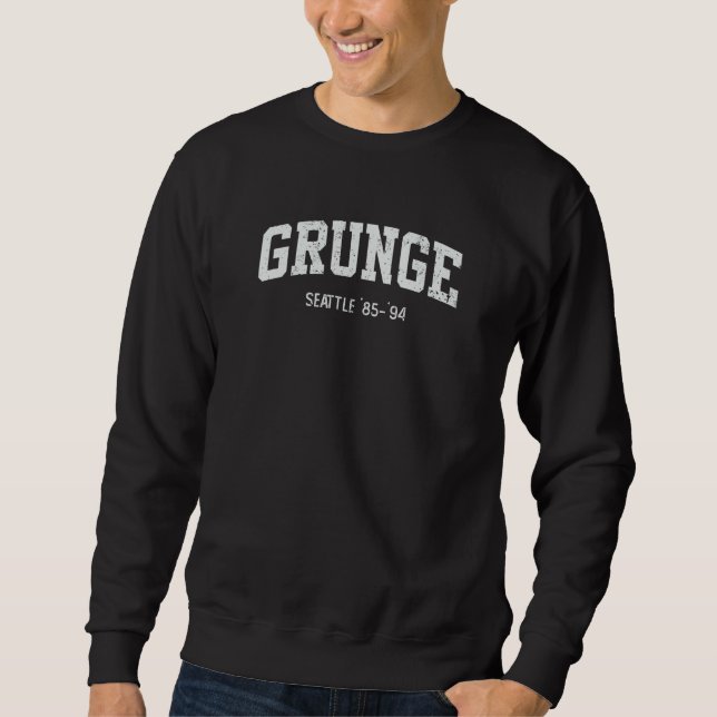 Grunge Seattle Music Sweatshirt (Vorderseite)