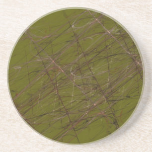 Grunge Series-6— Grüner Untersetzer 1