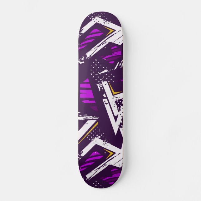 Grunge Skateboard Abstrait (Recto)
