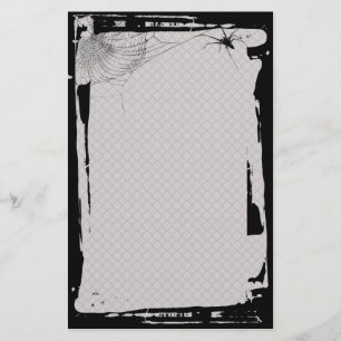 Grunge Spider Web Zaun Goth Stationierung Briefpapier