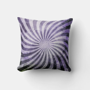 Grunge Spiral Burst Kissen