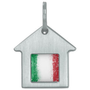 Grunge Spritzer Anstrich Flag Italien Tiermarke