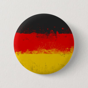 Grunge-Spritzer - Anstrichfarbene Flagge Button