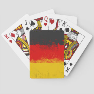 Grunge-Spritzer - Anstrichfarbene Flagge Spielkarten