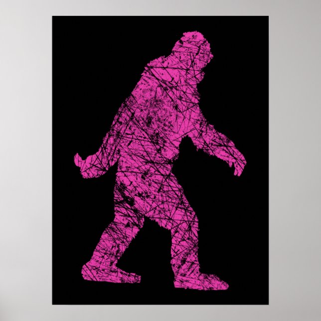 Grunge Squatchin Bigfoot Style Poster (Vorne)