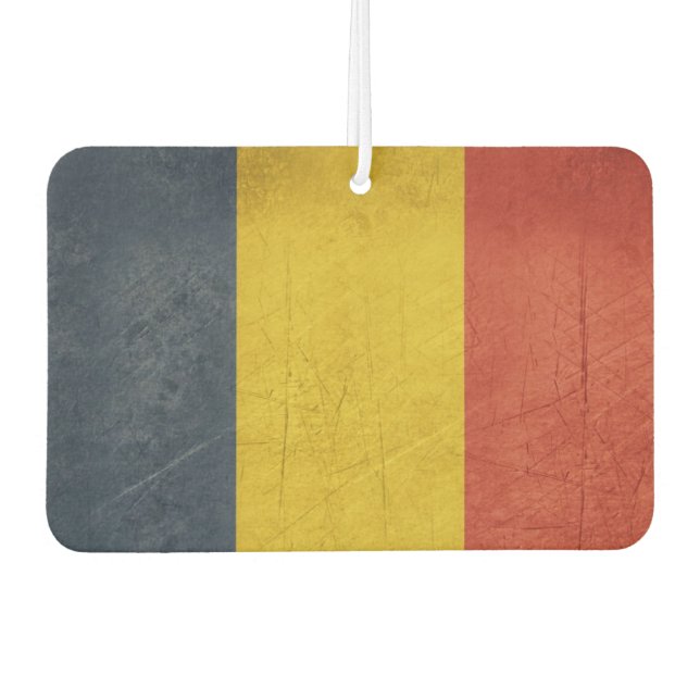 Grunge Staatsflagge Rumäniens Autolufterfrischer (Vorderseite)