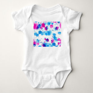 Grunge Stains Aquarell Textur Baby Strampler