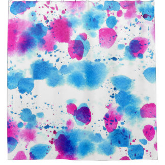 Grunge Stains Aquarell Textur Duschvorhang