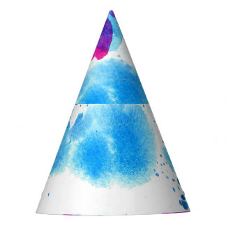 Grunge Stains Aquarell Textur Partyhütchen