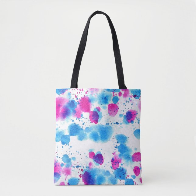 Grunge Stains Aquarell Textur Tasche (Vorderseite)