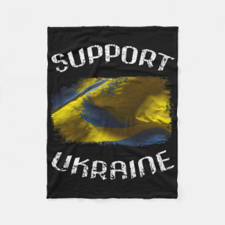 Grunge Stand With Ukraine Statement Piece For Supp Fleecedecke