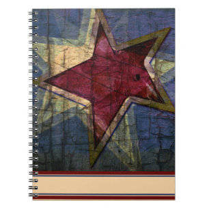 Grunge-Star Notizblock