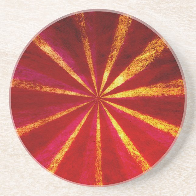 Grunge-Sternexplosion Getränkeuntersetzer (Vorne)