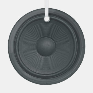 Grunge-Stil, Audio-Lautsprecher-Hintergrund Ornament Aus Glas