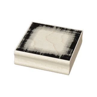 Grunge Stoffe Border Rubber Art Briefmarke Gummistempel