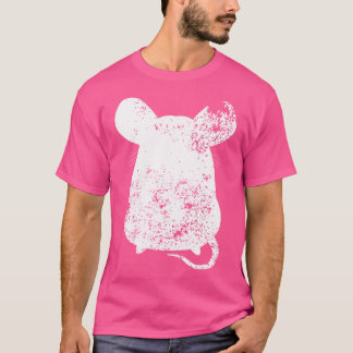 Grunge störte Gerbil Print Gerbil T-Shirt