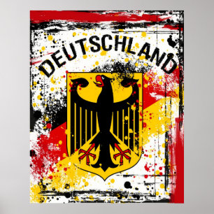 Grunge Style Deutschland - Germany Poster