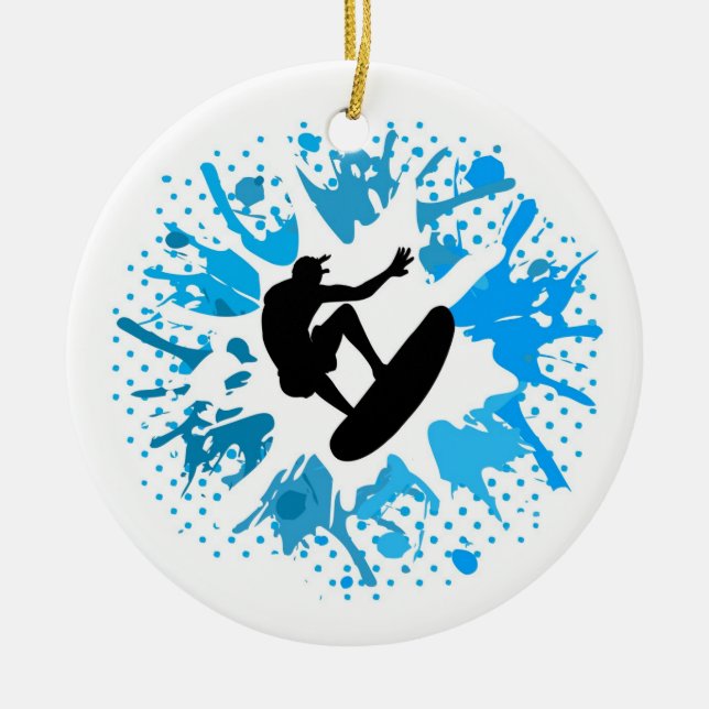 Grunge Surfer Keramikornament (Vorne)