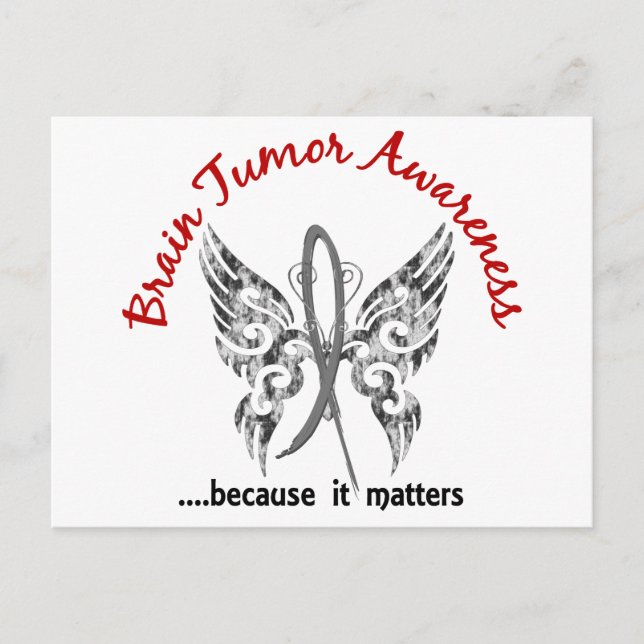 Grunge Tattoo Butterfly 6,1 Hirntumor Postkarte (Vorderseite)