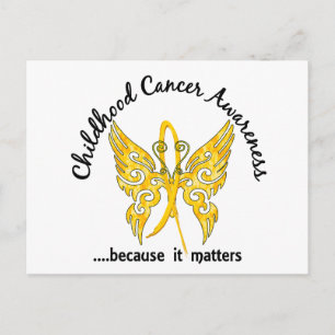 Grunge Tattoo Butterfly 6.1 Kinderkrebs Postkarte