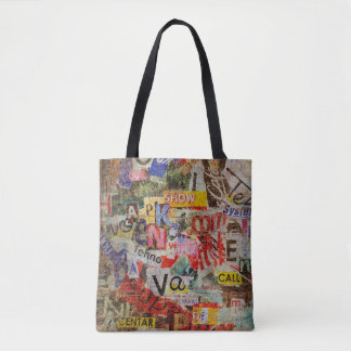 Grunge textured background design with old torn ne tasche