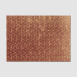 Grunge Textured Muster Geometric Decorative Brown Seidenpapier