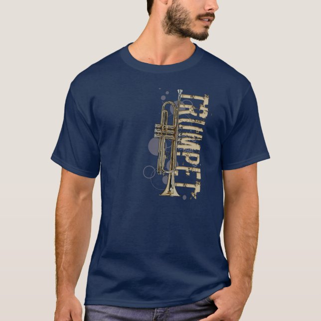 Grunge Trumpet T-Shirt (Vorderseite)