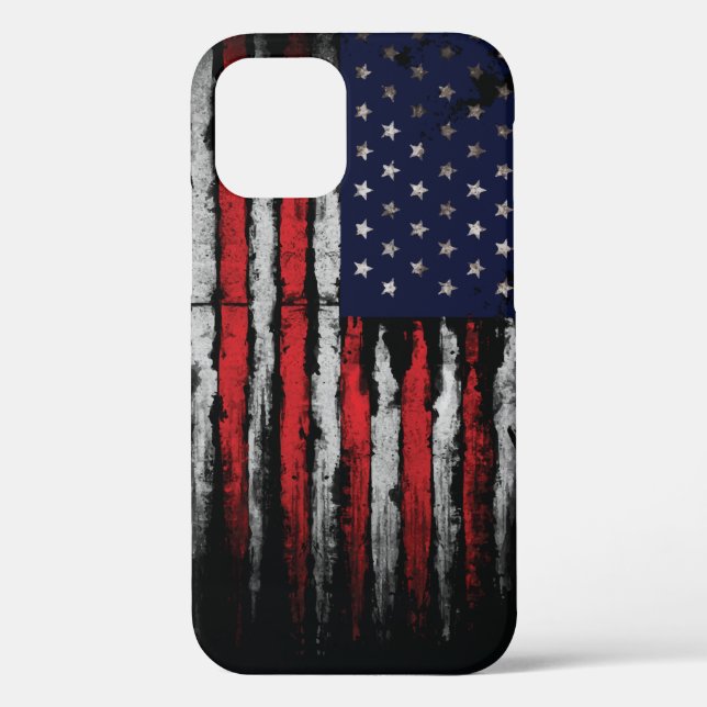 Grunge U.S.A.-Flagge Case-Mate iPhone Hülle (Rückseite)