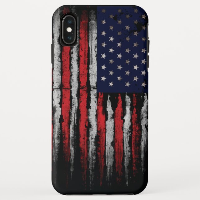 Grunge U.S.A.-Flagge Case-Mate iPhone Hülle (Rückseite)
