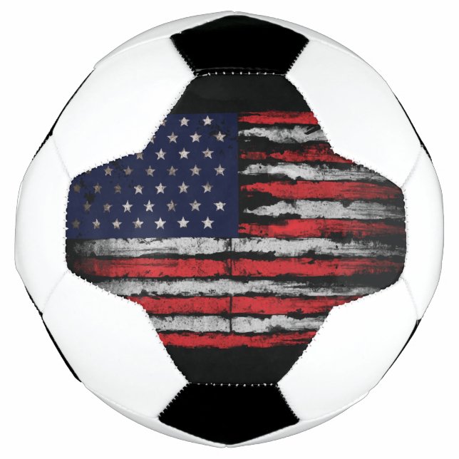 Grunge U.S.A.-Flagge Fußball (Vorderseite)