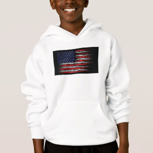 Grunge U.S.A.-Flagge Hoodie